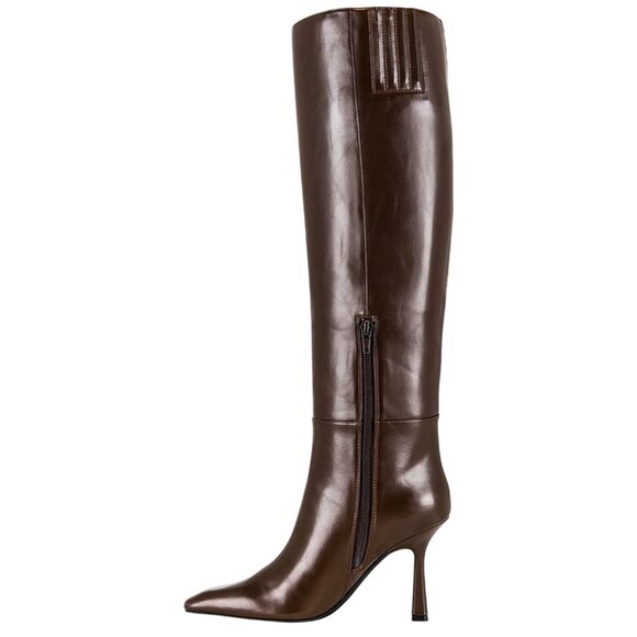 Jeffrey Campbell Sincerely Boots in Brown 9 New Womens Knee High Heels - Picture 4 of 10